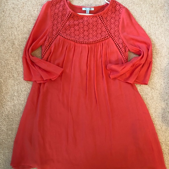 She and Sky Dresses & Skirts - Coral Spring/Summer dress.